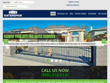 Tablet Screenshot of gaterepair.com